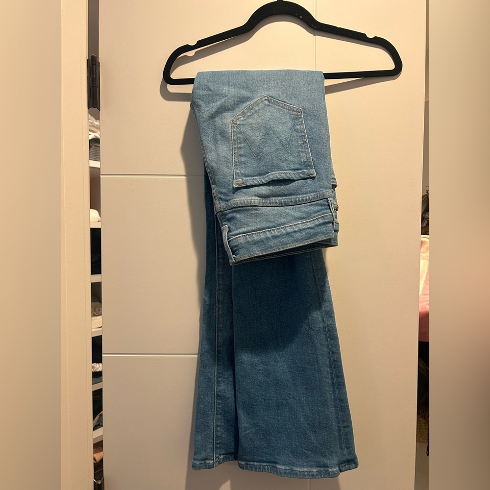 MOTHER Denim - Outsider Sneak Light Blue Jeans